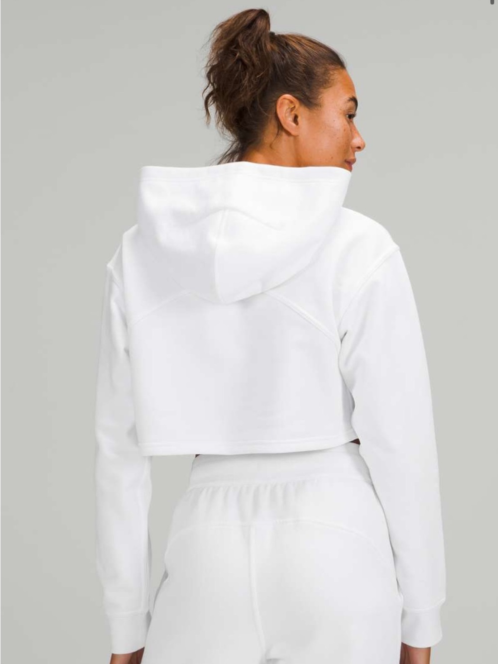 Lululemon All Yours Cropped Hoodie
White, size 12  NWOT